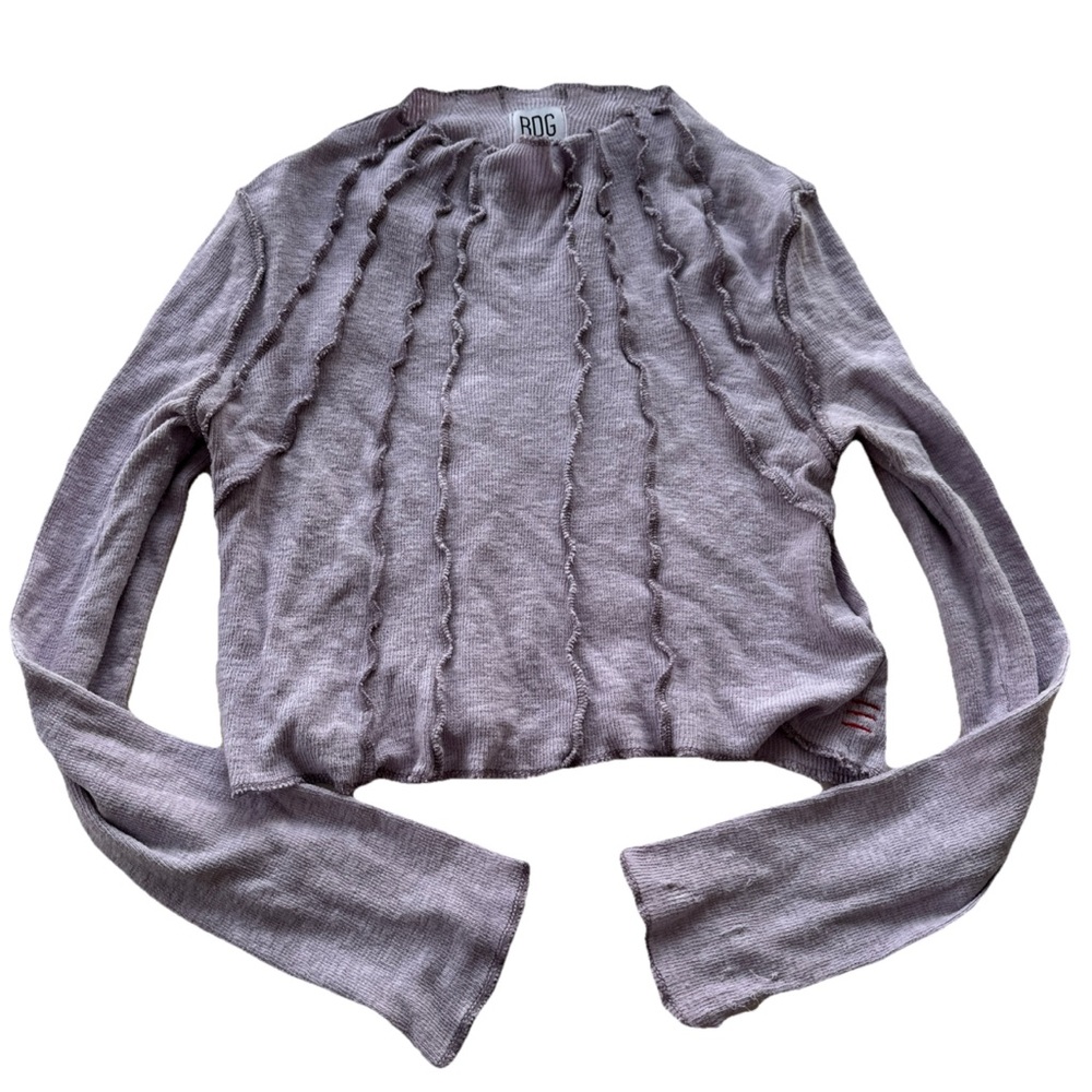 BDG Urban Outfitters Women's Cropped Lilac Top Size Large Cottagecore
